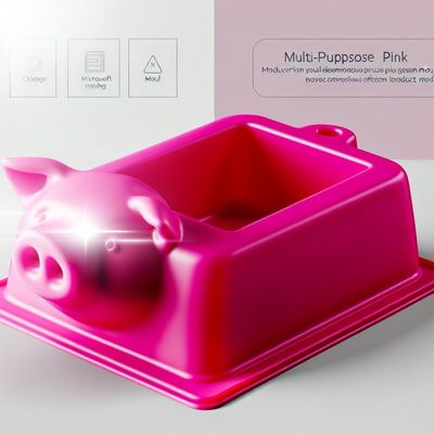 Mudah Dibersihkan Pink Pig Mold untuk Multi-Purpose Pink