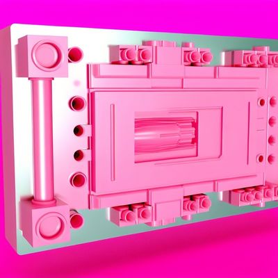 Cetakan Injeksi Pink dengan pembersihan yang mudah dan fungsi optimal